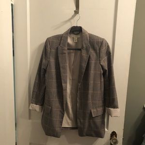 H&M Plaid Blazer